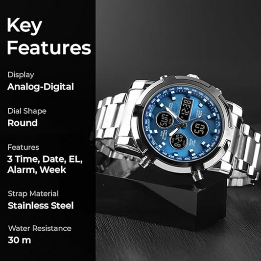 🎁New arrival 50% OFF💥 Men's Waterproof Military Analog-Digital Watches