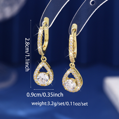 ⏳Time-Limited Special⏰Elegant Teardrop Dangle Hoop Earrings