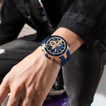 Sport Style Luminous Silicone Strap Waterproof Watch