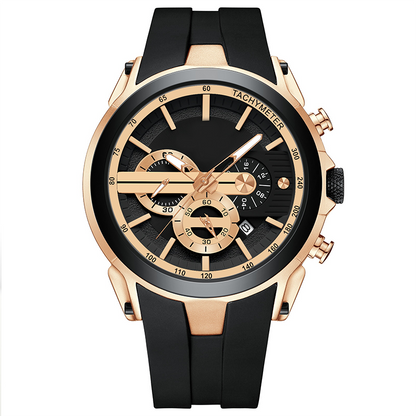 Sport Style Luminous Silicone Strap Waterproof Watch
