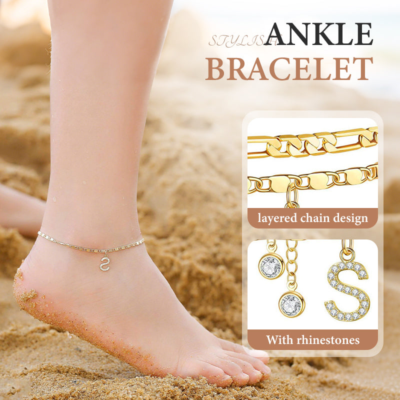 🥳SUMMER HOT SALE🥳💞50K+ SOLD!💥50% OFF! 🔥Layered Gold Ankle Bracelet for Women