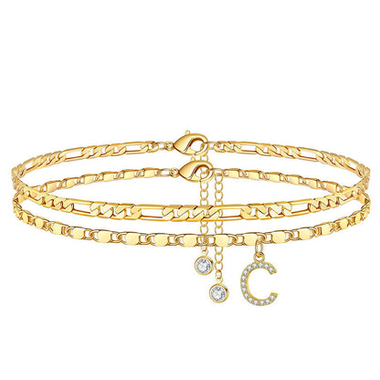 🥳SUMMER HOT SALE🥳💞50K+ SOLD!💥50% OFF! 🔥Layered Gold Ankle Bracelet for Women