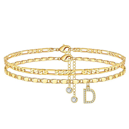 🥳SUMMER HOT SALE🥳💞50K+ SOLD!💥50% OFF! 🔥Layered Gold Ankle Bracelet for Women