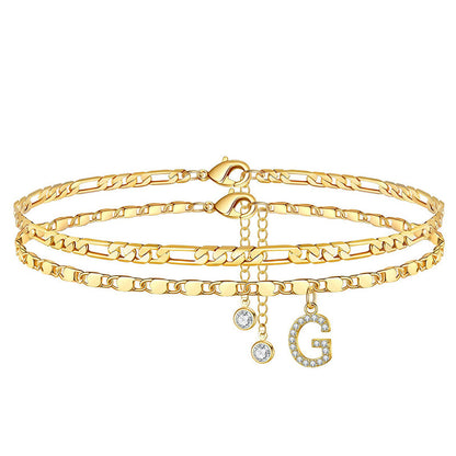 🥳SUMMER HOT SALE🥳💞50K+ SOLD!💥50% OFF! 🔥Layered Gold Ankle Bracelet for Women