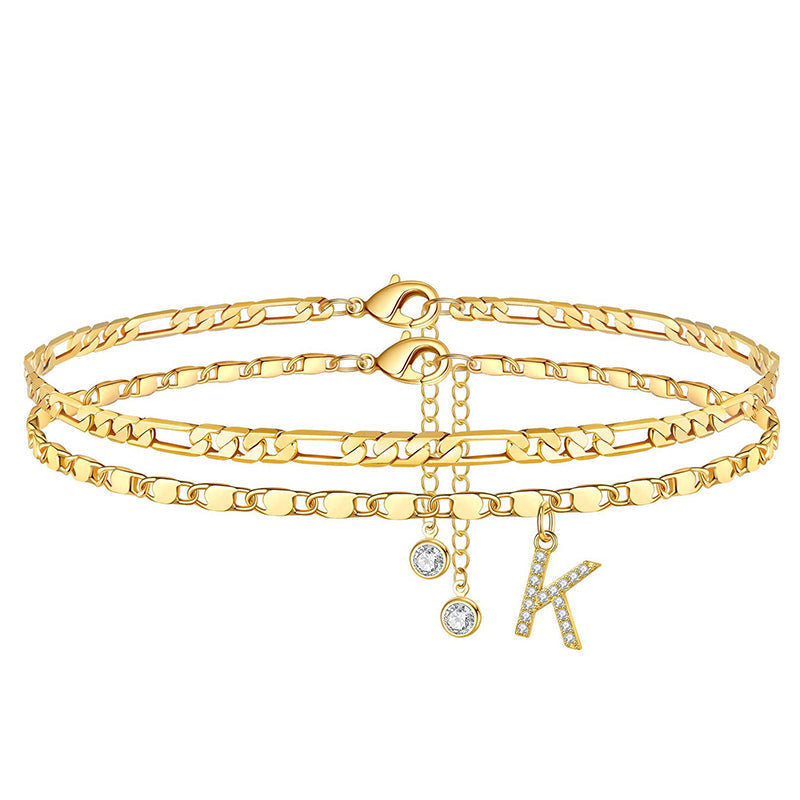 🥳SUMMER HOT SALE🥳💞50K+ SOLD!💥50% OFF! 🔥Layered Gold Ankle Bracelet for Women