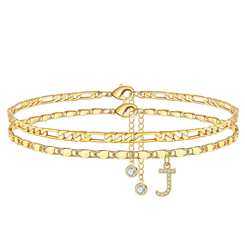 🥳SUMMER HOT SALE🥳💞50K+ SOLD!💥50% OFF! 🔥Layered Gold Ankle Bracelet for Women