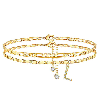 🥳SUMMER HOT SALE🥳💞50K+ SOLD!💥50% OFF! 🔥Layered Gold Ankle Bracelet for Women