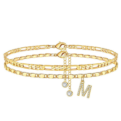 🥳SUMMER HOT SALE🥳💞50K+ SOLD!💥50% OFF! 🔥Layered Gold Ankle Bracelet for Women