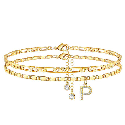 🥳SUMMER HOT SALE🥳💞50K+ SOLD!💥50% OFF! 🔥Layered Gold Ankle Bracelet for Women