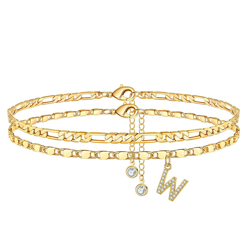 🥳SUMMER HOT SALE🥳💞50K+ SOLD!💥50% OFF! 🔥Layered Gold Ankle Bracelet for Women
