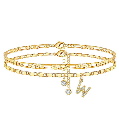 🥳SUMMER HOT SALE🥳💞50K+ SOLD!💥50% OFF! 🔥Layered Gold Ankle Bracelet for Women