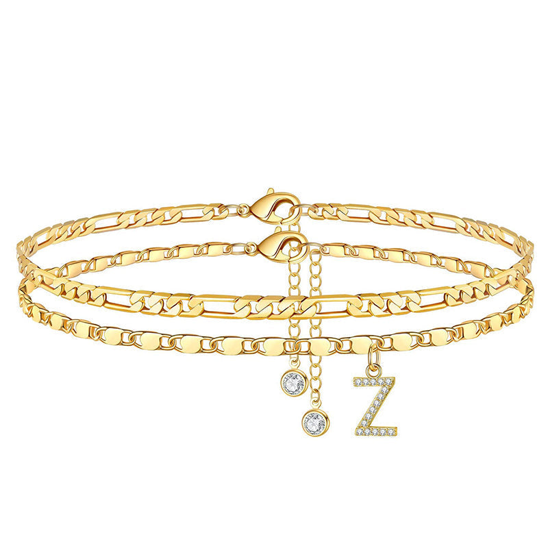 🥳SUMMER HOT SALE🥳💞50K+ SOLD!💥50% OFF! 🔥Layered Gold Ankle Bracelet for Women