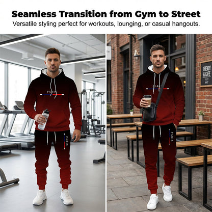 ⏳Time-Limited Special Free Shipping⏰Men's Gradient Tracksuit Set - Hoodie and Sweatpants