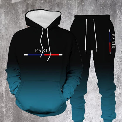 ⏳Time-Limited Special Free Shipping⏰Men's Gradient Tracksuit Set - Hoodie and Sweatpants