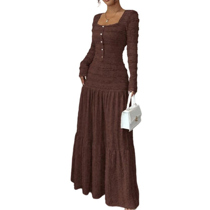 👗 40% OFF NOW! 💕Flattering Square Neck Maxi Dress