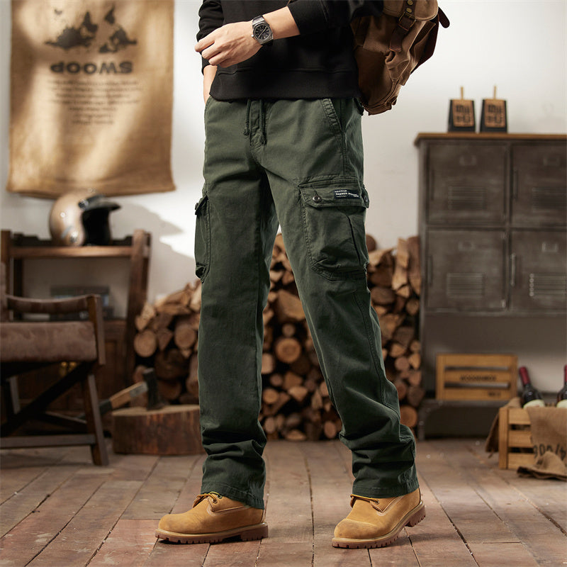 Built for Men Who Do More Than Sit Around! Men's Cotton Tactical Cargo Pants with Stretch-Friendly Comfort, Practical Multi-Pocket Storage & a Rugged Outdoor Look — From Weekend Adventures to Everyday Work! 💪