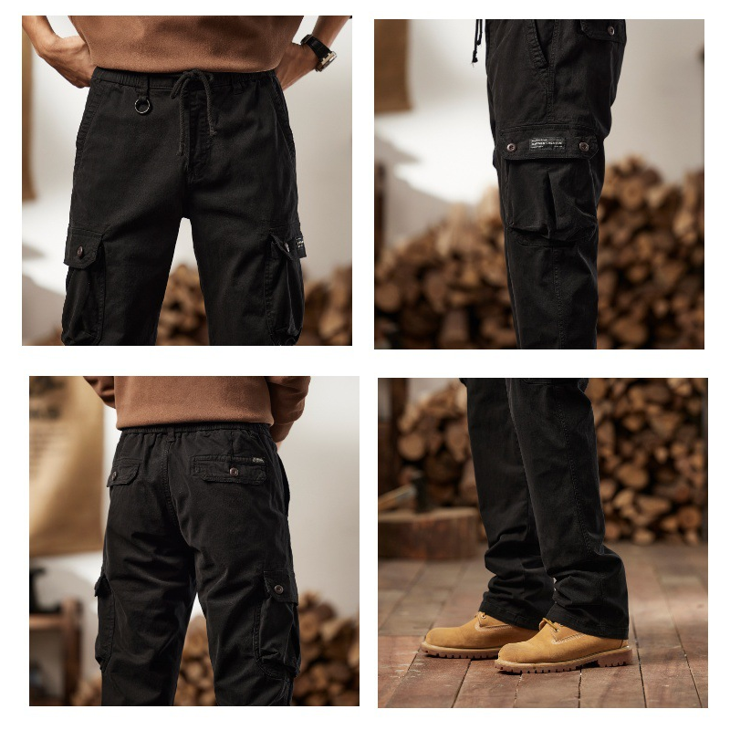 Built for Men Who Do More Than Sit Around! Men's Cotton Tactical Cargo Pants with Stretch-Friendly Comfort, Practical Multi-Pocket Storage & a Rugged Outdoor Look — From Weekend Adventures to Everyday Work! 💪