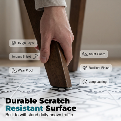 Waterproof & Non-Slip Floor Tile Stickers for Kitchen & Bathroom