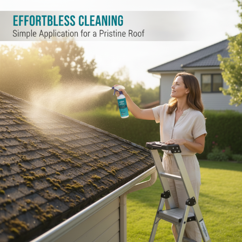🔥Last Day Promotion - ONLY £8.99!!⚡50K+ SOLD!🏠Multi-Surface Roof Moss & Algae Cleaner Spray