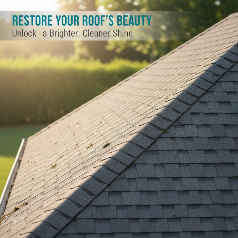 🔥Last Day Promotion - ONLY £8.99!!⚡50K+ SOLD!🏠Multi-Surface Roof Moss & Algae Cleaner Spray