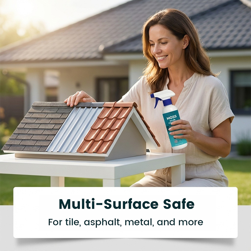 🔥Last Day Promotion - ONLY £8.99!!⚡50K+ SOLD!🏠Multi-Surface Roof Moss & Algae Cleaner Spray