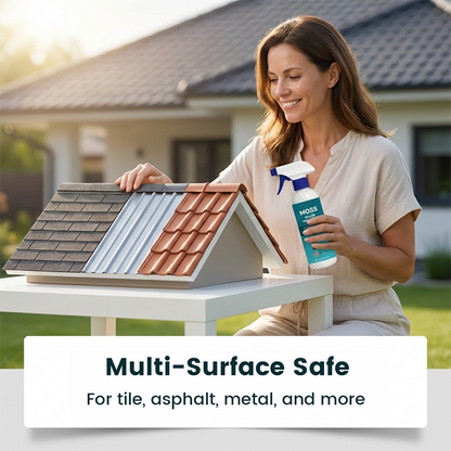 🔥Last Day Promotion - ONLY £8.99!!⚡50K+ SOLD!🏠Multi-Surface Roof Moss & Algae Cleaner Spray