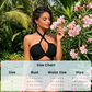 Criss Cross Halter Neck High Waisted One-Piece Swimsuit