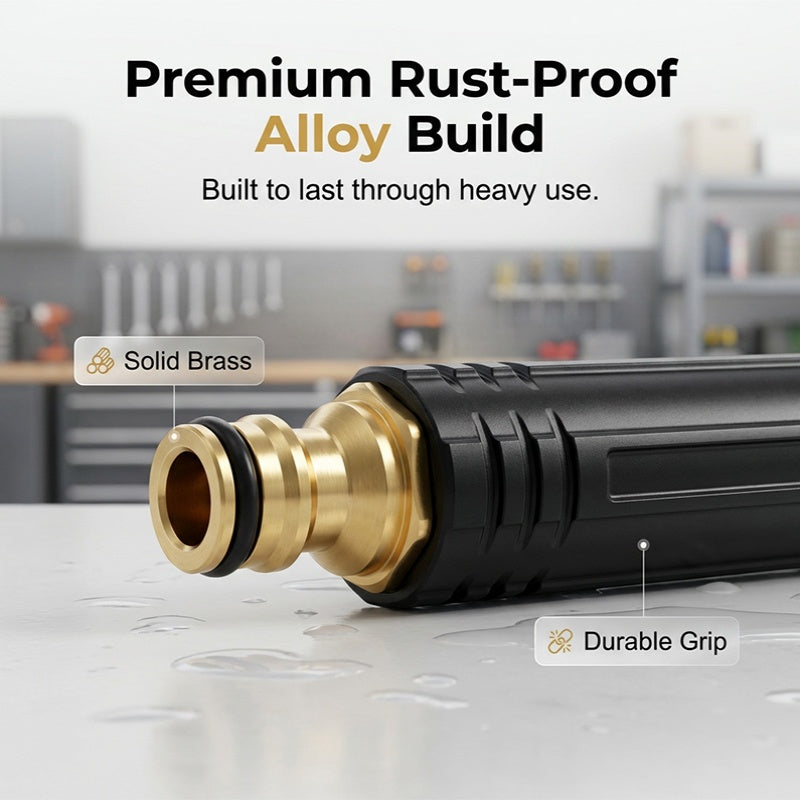 🥳2026 HOT SALE🥳💞50K+ SOLD!🔫🧼 50% OFF! Turbo Power Water Nozzle – Concentrated jet for tough grime, gentle fan for flowers. Brass connector, leak‑free. Wash at home, save big on car washes. 🚗💨