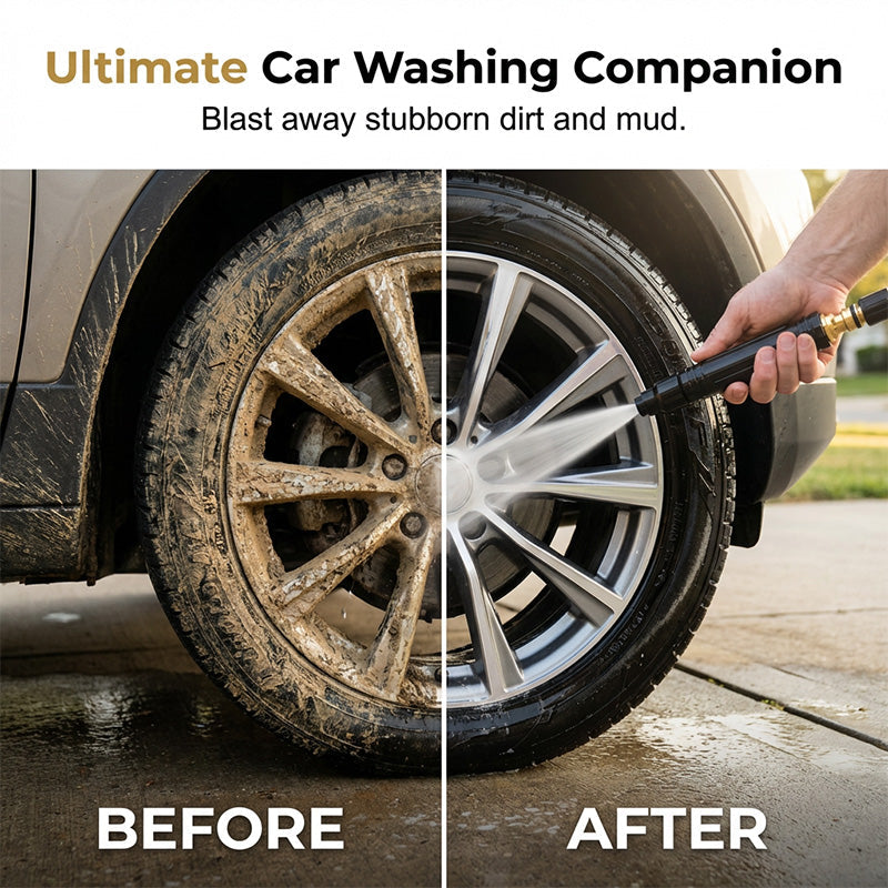 🥳2026 HOT SALE🥳💞50K+ SOLD!🔫🧼 50% OFF! Turbo Power Water Nozzle – Concentrated jet for tough grime, gentle fan for flowers. Brass connector, leak‑free. Wash at home, save big on car washes. 🚗💨