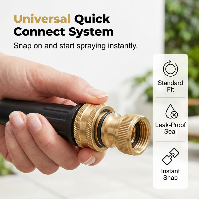 🥳2026 HOT SALE🥳💞50K+ SOLD!🔫🧼 50% OFF! Turbo Power Water Nozzle – Concentrated jet for tough grime, gentle fan for flowers. Brass connector, leak‑free. Wash at home, save big on car washes. 🚗💨