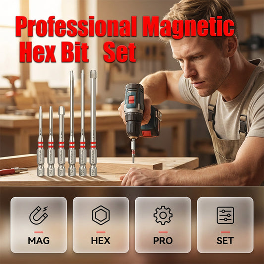 📢📢30% OFF !! ⏰Heavy-Duty Pagoda Hex Bits Set