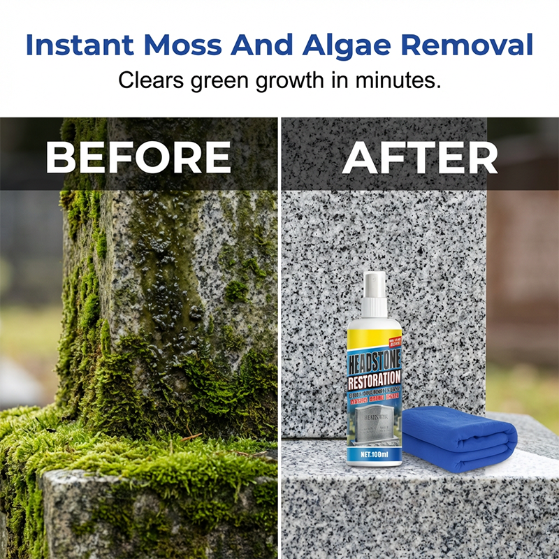 🥳2026 HOT SALE🥳Headstone Cleaning & Restoration Spray – Remove Stains Instantly