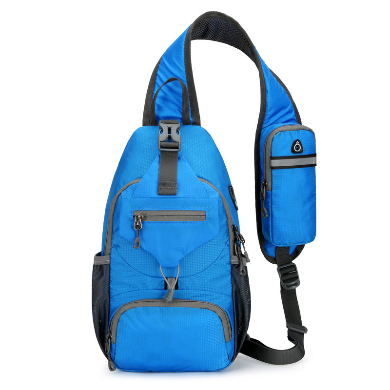 📢📢Last Week 50% OFF!!🔥✨UnisexMen's Outdoor Sling Bag – Multi-Pocket, Water-Resistant & Breathable – Perfect for Travel & Daily Use