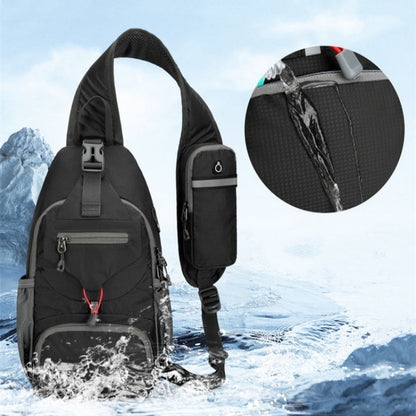 📢📢Last Week 50% OFF!!🔥✨UnisexMen's Outdoor Sling Bag – Multi-Pocket, Water-Resistant & Breathable – Perfect for Travel & Daily Use
