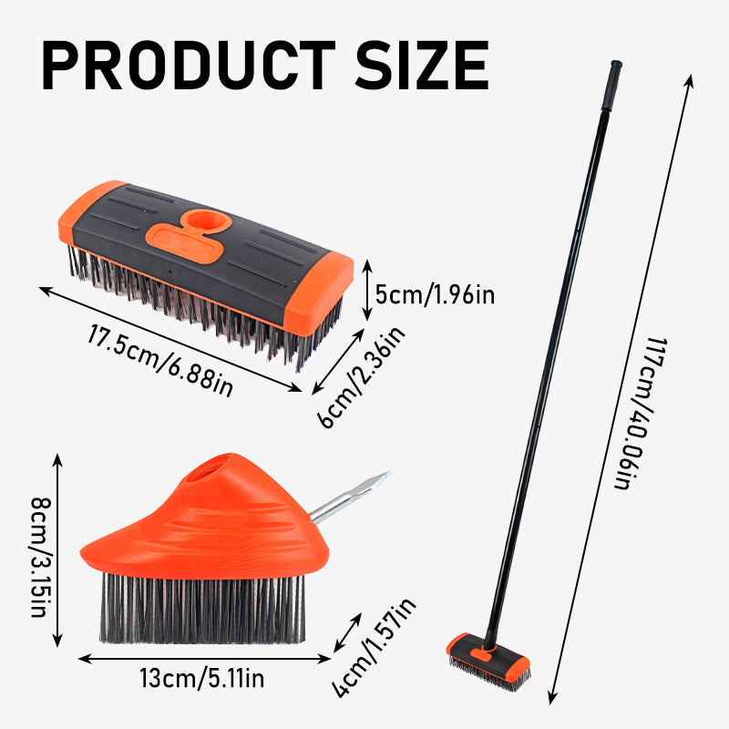 🌿 50% OFF! 🧹 3-in-1 Wire Brush Set for Weeding – Sturdy Metal Bristles, Ergonomic Handles & Perfect for Grout, Patios & Sidewalks 🏡
