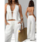 🥳2026 HOT SALE🥳Women's Halter Neck Backless Two-Piece Set