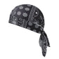 Paisley Cooling Headscarf Cap Set, Motorcycle Pirate Head Wrap Safety Helmet Liner, Elastic Fit Hand Washable Multifunctional Outdoor Headwear for Athletes & Outdoor Enthusiasts