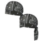 Paisley Cooling Headscarf Cap Set, Motorcycle Pirate Head Wrap Safety Helmet Liner, Elastic Fit Hand Washable Multifunctional Outdoor Headwear for Athletes & Outdoor Enthusiasts