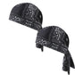 Paisley Cooling Headscarf Cap Set, Motorcycle Pirate Head Wrap Safety Helmet Liner, Elastic Fit Hand Washable Multifunctional Outdoor Headwear for Athletes & Outdoor Enthusiasts