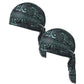 Paisley Cooling Headscarf Cap Set, Motorcycle Pirate Head Wrap Safety Helmet Liner, Elastic Fit Hand Washable Multifunctional Outdoor Headwear for Athletes & Outdoor Enthusiasts