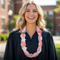 Graduation Ribbon Lei with Flowers