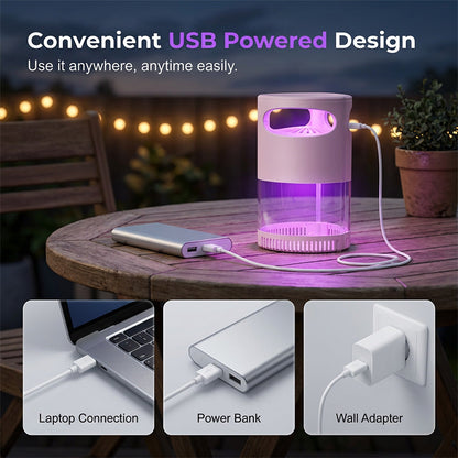 🔥HOT SALE 💥50K+ sold! 🦟 60% OFF! UV Mosquito Killer Lamp – quiet, USB, chemical-free. 🔇🌙