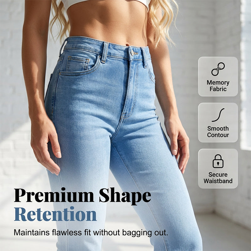 High-Waist Stretch Flare Jeans for Women