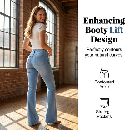 High-Waist Stretch Flare Jeans for Women