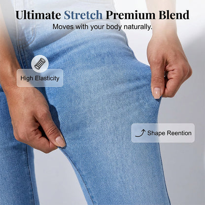 High-Waist Stretch Flare Jeans for Women