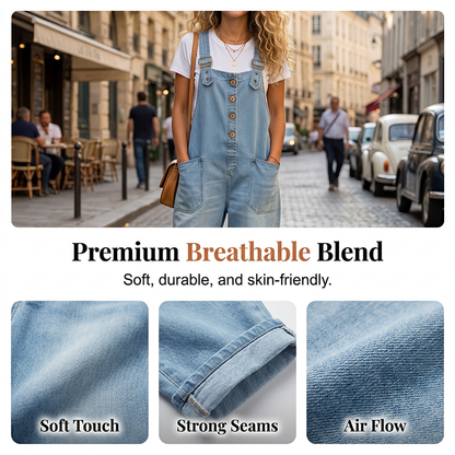 ⏰🔥LIMITED TIME 50% OFF! 👖 Women’s Casual Baggy Denim Overalls with Pockets – Comfortable, Trendy & Perfect for Everyday Outfits ✨💃