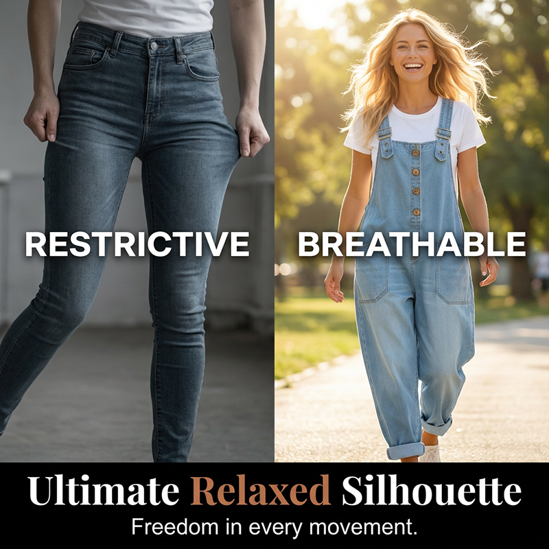 ⏰🔥LIMITED TIME 50% OFF! 👖 Women’s Casual Baggy Denim Overalls with Pockets – Comfortable, Trendy & Perfect for Everyday Outfits ✨💃