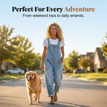 ⏰🔥LIMITED TIME 50% OFF! 👖 Women’s Casual Baggy Denim Overalls with Pockets – Comfortable, Trendy & Perfect for Everyday Outfits ✨💃