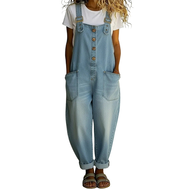 ⏰🔥LIMITED TIME 50% OFF! 👖 Women’s Casual Baggy Denim Overalls with Pockets – Comfortable, Trendy & Perfect for Everyday Outfits ✨💃