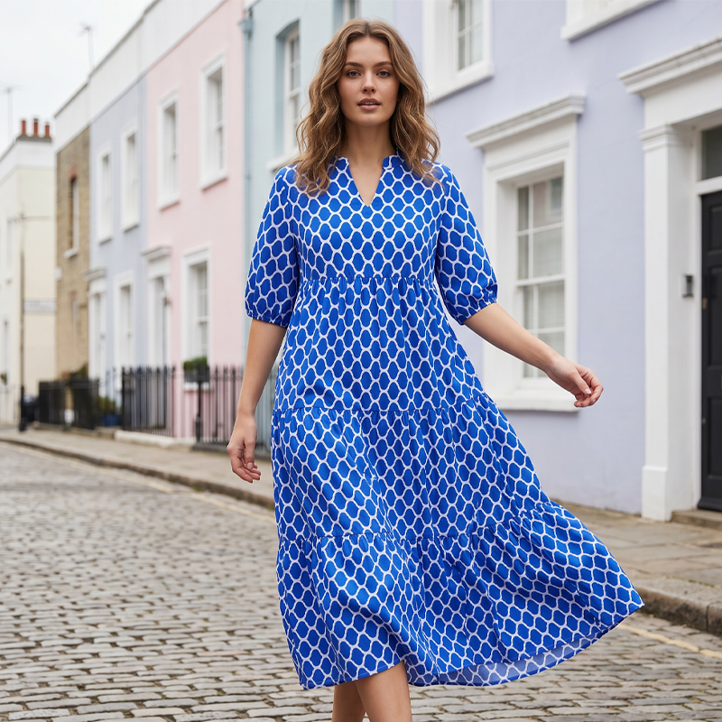 🌺 50% OFF NOW!✨ Bohemian Printed Maxi Dress – Casual, Flowy & Chic – Elegant Summer Vacation Long Dress 👗